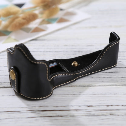 1/4 inch Thread PU Leather Camera Half Case Base for Canon EOS M3(Black) by bashfashion