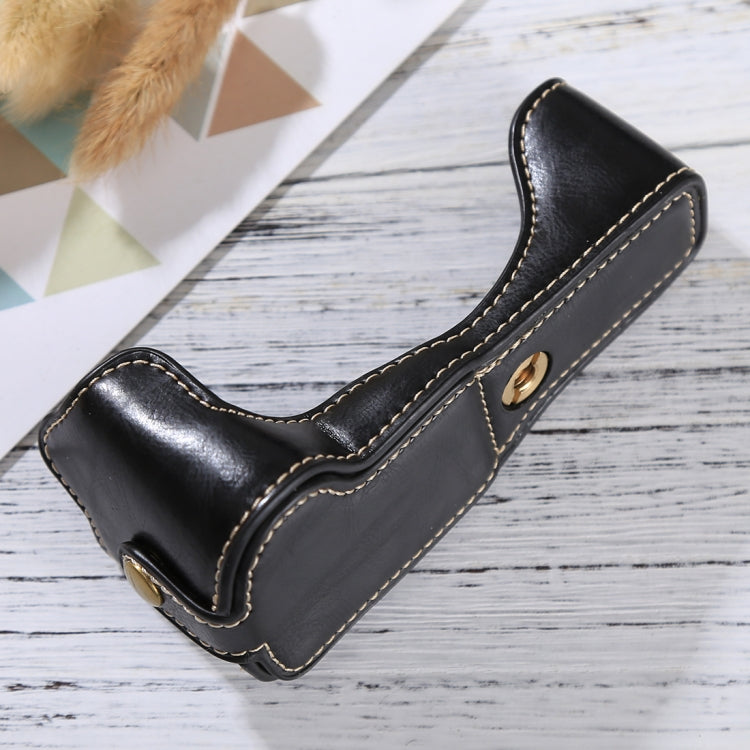 1/4 inch Thread PU Leather Camera Half Case Base for Canon EOS M3(Black) by bashfashion
