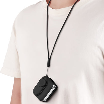 For Insta360 GO 3 Camera Body Charging Case Silicone Case with Lens Cap & Strap (White) by bashfashion