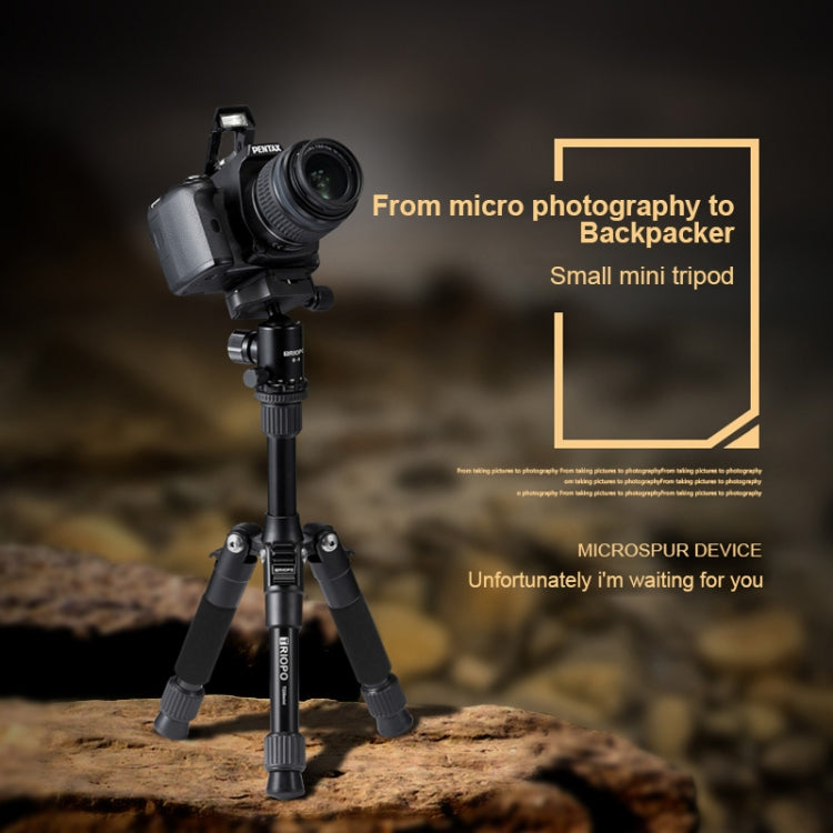 TRIOPO T226 Adjustable Portable Aluminum Alloy Tripod with D-0 Ball Head for SLR Camera by TRIOPO