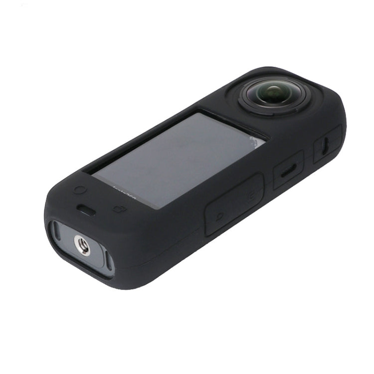 For Insta360 X4 Silicone Protective Case with Lens Cover (Black) by bashfashion
