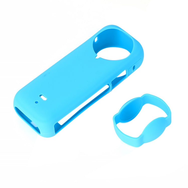 For Insta360 X4 Silicone Protective Case with Lens Cover (Blue) by bashfashion