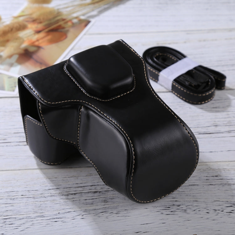 Full Body Camera PU Leather Case Bag with Strap for FUJIFILM XT10 / XT20 (16-50mm / 18-55mm Lens)(Black) by bashfashion