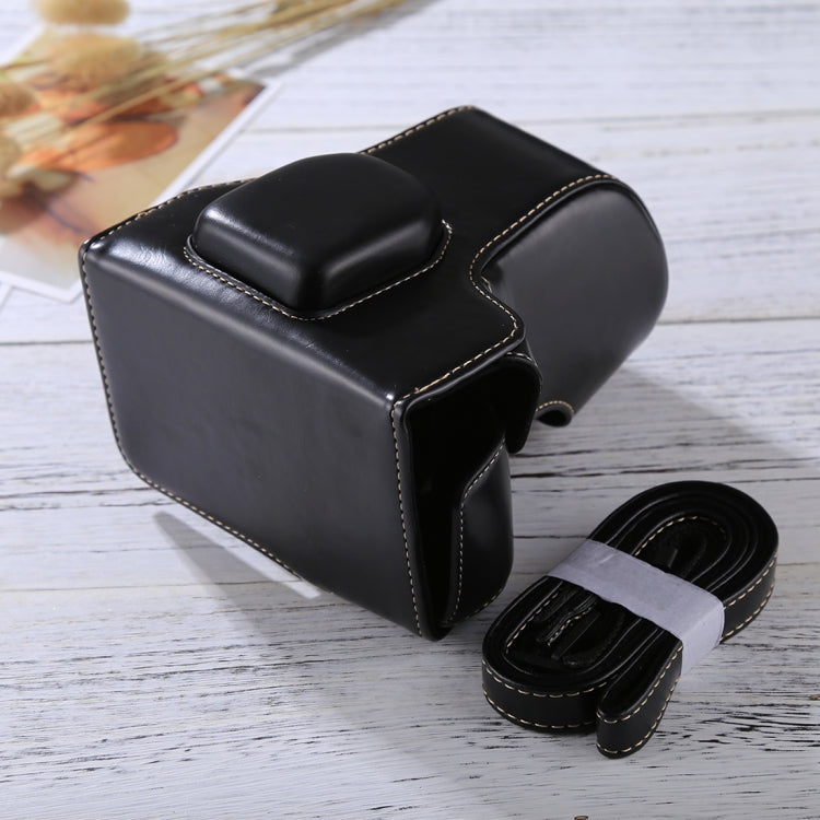 Full Body Camera PU Leather Case Bag with Strap for FUJIFILM XT10 / XT20 (16-50mm / 18-55mm Lens)(Black) by bashfashion