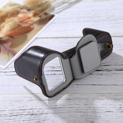 1/4 inch Thread PU Leather Camera Half Case Base for Sony A7S2 / A7R2 / A7K2 / A7 II(Black) by bashfashion