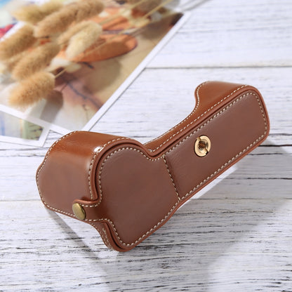1/4 inch Thread PU Leather Camera Half Case Base for Sony A7S2 / A7R2 / A7K2 / A7 II(Brown) by bashfashion