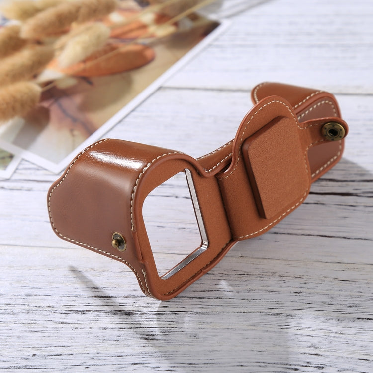 1/4 inch Thread PU Leather Camera Half Case Base for Sony A7S2 / A7R2 / A7K2 / A7 II(Brown) by bashfashion