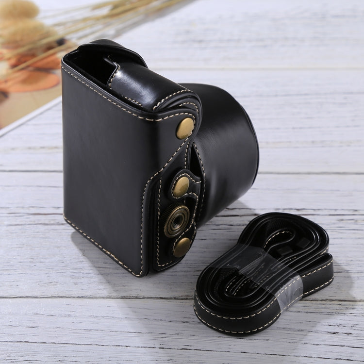 Full Body Camera PU Leather Case Bag with Strap for Sony A5100 / A5000 / NEX-3N (16-50mm / 40.5mm Lens)(Black) by bashfashion