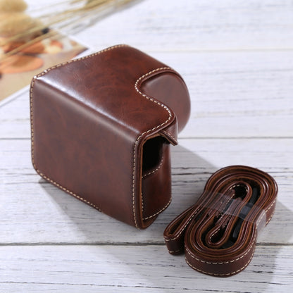 Full Body Camera PU Leather Case Bag with Strap for Sony A5100 / A5000 / NEX-3N (16-50mm / 40.5mm Lens)(Coffee) by bashfashion