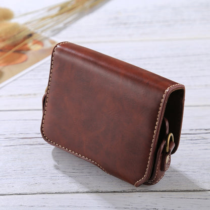 Full Body Camera PU Leather Camera Case Bag with Strap for Canon PowerShot G7 X Mark II (Coffee) by bashfashion
