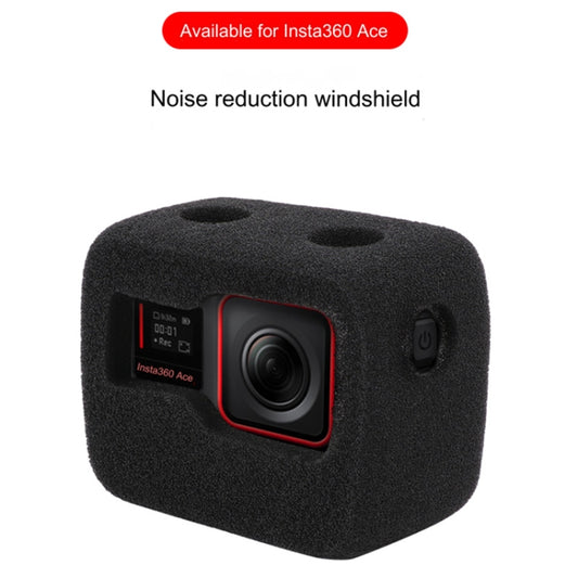 For Insta360 Ace Sponge Foam Windshield Housing Case (Black) by bashfashion