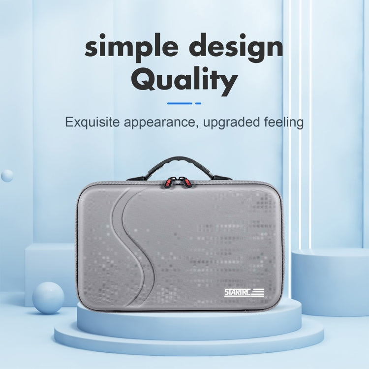 For Insta360 X4 STARTRC Camera and Accessories PU Storage Case Bag (Grey) by STARTRC