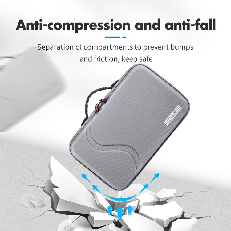 For Insta360 X4 STARTRC Camera and Accessories PU Storage Case Bag (Grey) by STARTRC