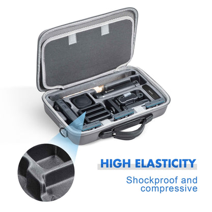 For Insta360 X4 STARTRC Camera and Accessories PU Storage Case Bag (Grey) by STARTRC