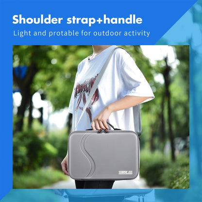 For Insta360 X4 STARTRC Camera and Accessories PU Storage Case Bag (Grey) by STARTRC