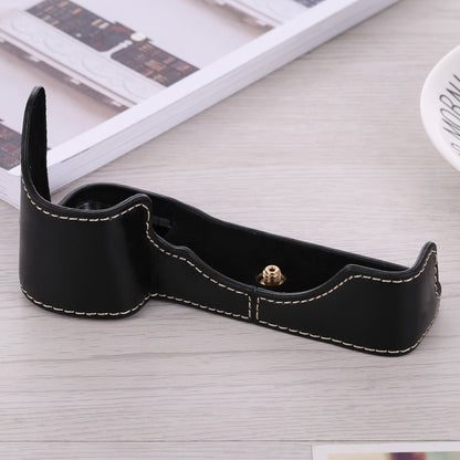 1/4 inch Thread PU Leather Camera Half Case Base for Sony ILCE-A9 / A9 / A7RIII(Black) by bashfashion