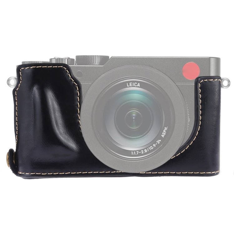 1/4 inch Thread PU Leather Camera Half Case Base for Leica DLUX TYP 109 (Black) by bashfashion