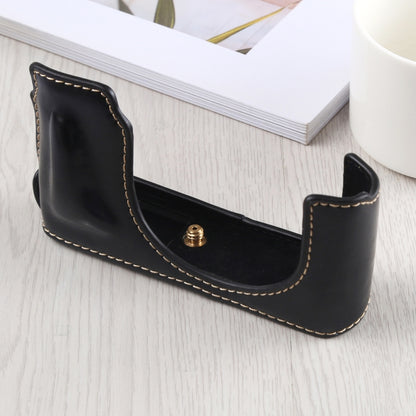 1/4 inch Thread PU Leather Camera Half Case Base for Leica DLUX TYP 109 (Black) by bashfashion