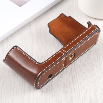 1/4 inch Thread PU Leather Camera Half Case Base for Leica DLUX TYP 109 (Coffee) by bashfashion