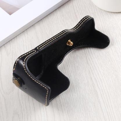 1/4 inch Thread PU Leather Camera Half Case Base for Sony A6400 / ILCE-A6400 (Black) by bashfashion