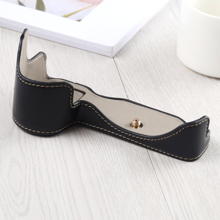 1/4 inch Thread PU Leather Camera Half Case Base for Nikon Z6 / Z7 (Black) by bashfashion