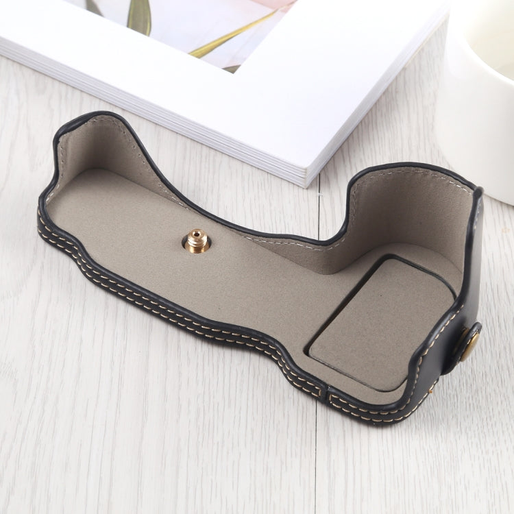 1/4 inch Thread PU Leather Camera Half Case Base for Nikon Z6 / Z7 (Black) by bashfashion