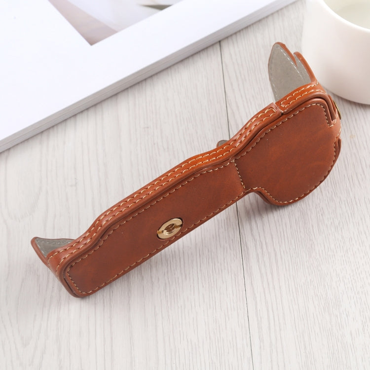1/4 inch Thread PU Leather Camera Half Case Base for Nikon Z6 / Z7 (Brown) by bashfashion