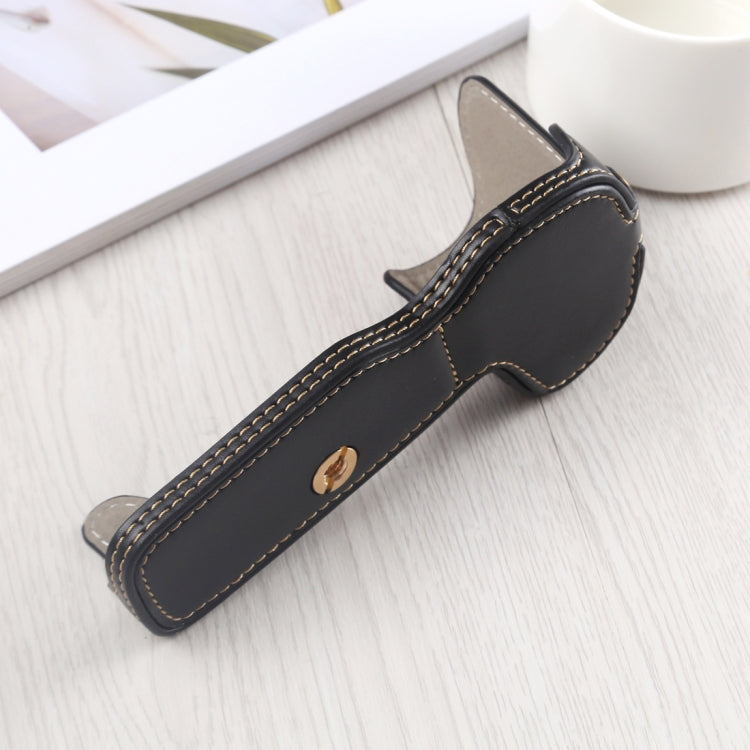 1/4 inch Thread PU Leather Camera Half Case Base for Canon EOS R (Black) by bashfashion