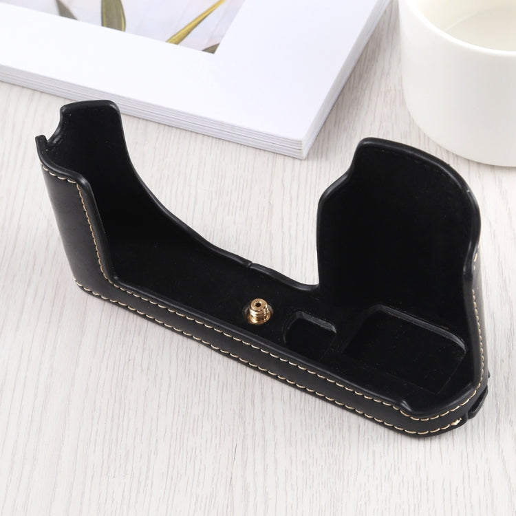 1/4 inch Thread PU Leather Camera Half Case Base for Leica TL (Typ 701) (Black) by bashfashion