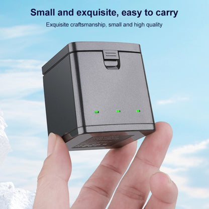 For GoPro HERO13 Black 3-Battery Charging Box Storage Case (Black) by bashfashion