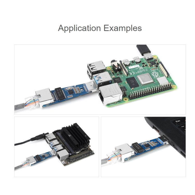 Waveshare USB 3.2 Gen1 to Gigabit Ethernet Converter Module, Driver-Free by WAVESHARE