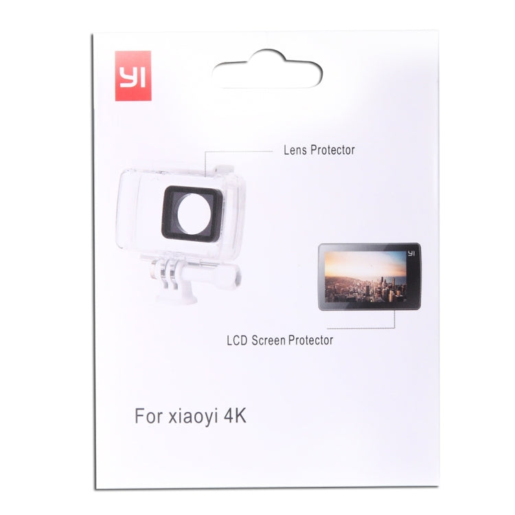 Ultra Clear LCD Screen Protector + Housing Glass Lens Protector Film for Xiaomi Xiaoyi II 4K Camera by bashfashion