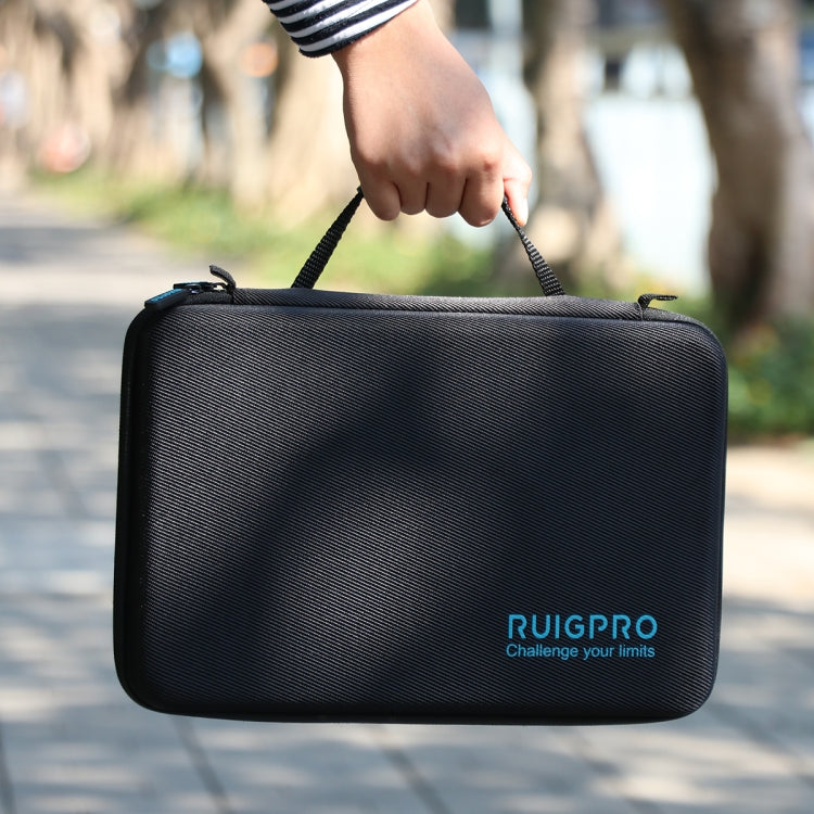 RUIGPRO Oxford Waterproof Storage Box Case Bag for DJI OSMO Pocket Gimble Camera / OSMO Action, Size: 30.2x20.8x7.2cm (Black) by RUIGPRO