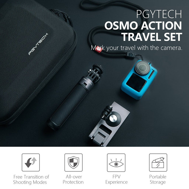 PGYTECH P-11B-027 Tripod Backpack Clip Storage Bag Travel Kit for DJI Osmo Action by PGYTECH