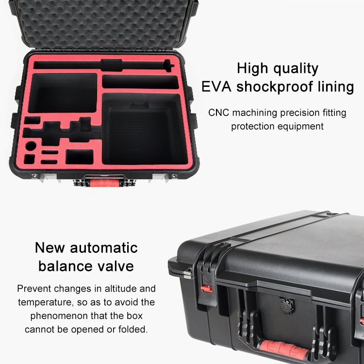 PGYTECH P-RH-001 Shockproof Waterproof Explosion-proof Hard Box Carrying Case for DJI Ronin-S, Size: 63.4x50.3cm(Black) by PGYTECH