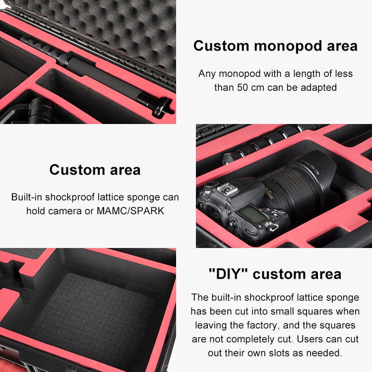 PGYTECH P-RH-001 Shockproof Waterproof Explosion-proof Hard Box Carrying Case for DJI Ronin-S, Size: 63.4x50.3cm(Black) by PGYTECH