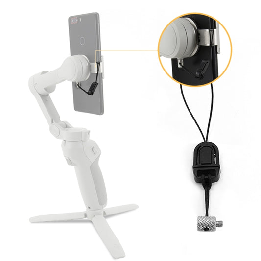 STARTRC Phone Holder Clip Anti-lost Rope Strap Anti-drop for DJI OM4 / Osmo Mobile 3 (Black) by STARTRC