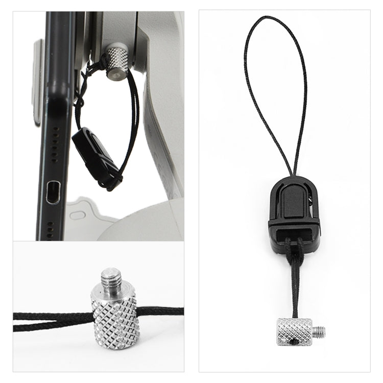 STARTRC Phone Holder Clip Anti-lost Rope Strap Anti-drop for DJI OM4 / Osmo Mobile 3 (Black) by STARTRC