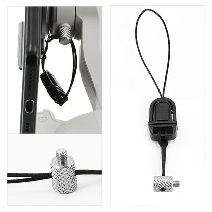 STARTRC Phone Holder Clip Anti-lost Rope Strap Anti-drop for DJI OM4 / Osmo Mobile 3 (Black) by STARTRC