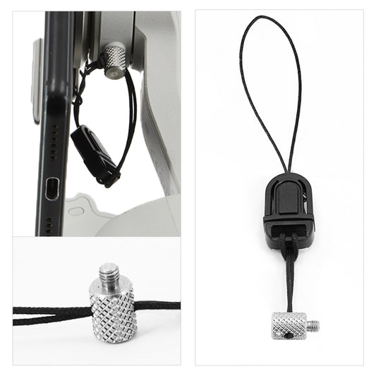 STARTRC Phone Holder Clip Anti-lost Rope Strap Anti-drop for DJI OM4 / Osmo Mobile 3 (Black) by STARTRC