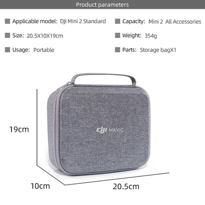 Original Portable Waterproof Nylon Box Case Storage Bag for DJI Mini 2 Drone(Grey) by DJI