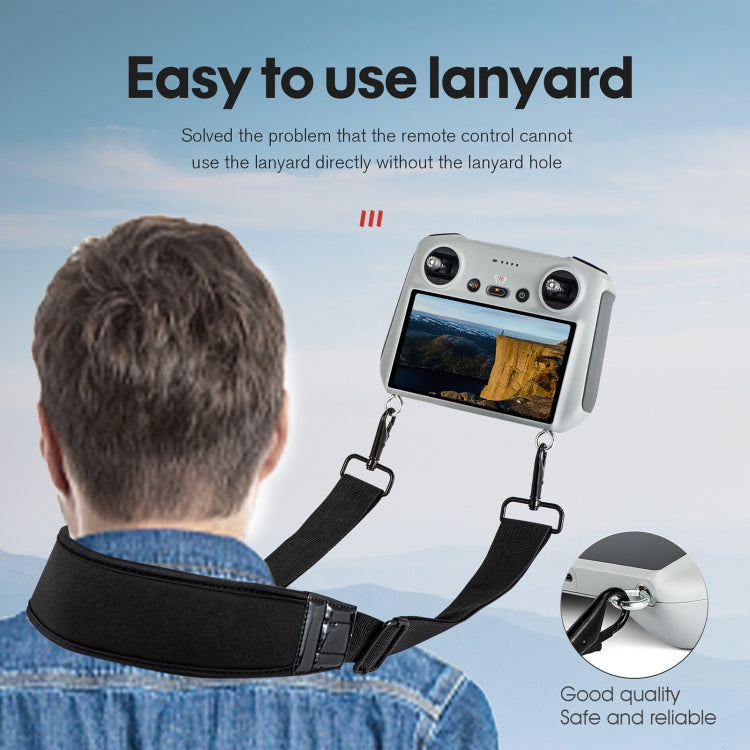 STARTRC Waterproof Foam Anti-lost Anti-fall Neck Strap Lanyard for DJI Mini 3 Pro Remote Control (Black) by STARTRC