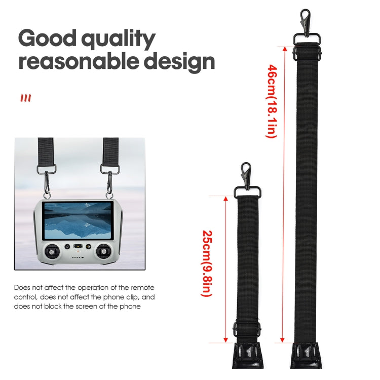 STARTRC Waterproof Foam Anti-lost Anti-fall Neck Strap Lanyard for DJI Mini 3 Pro Remote Control (Black) by STARTRC