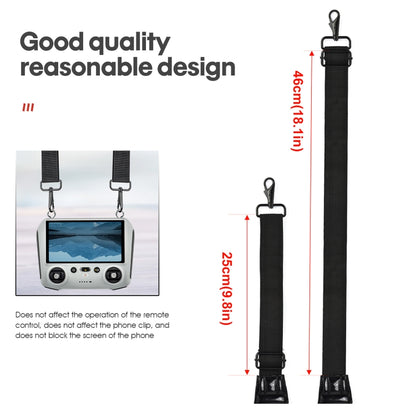 STARTRC Waterproof Foam Anti-lost Anti-fall Neck Strap Lanyard for DJI Mini 3 Pro Remote Control (Black) by STARTRC