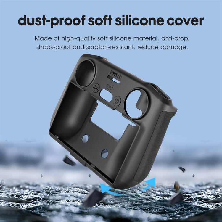 STARTRC Silicone Shockproof Anti-scratch Case for DJI Mini 3 Pro Remote Control(Black) by STARTRC