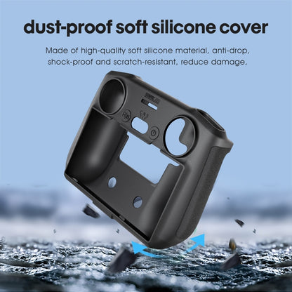 STARTRC Silicone Shockproof Anti-scratch Case for DJI Mini 3 Pro Remote Control(Black) by STARTRC