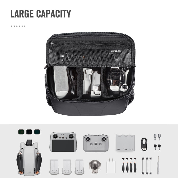 STARTRC Portable Carry Box Single Shoulder Storage Bag for DJI Mini 3 Pro / Air 2S / Mini 2 / Mavic 3 / Air 2 (Black) by STARTRC