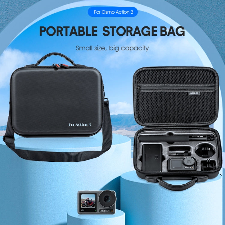 For DJI Osmo Action 3 STARTRC Camera and Accessories Storage Case Bag(Black) by STARTRC
