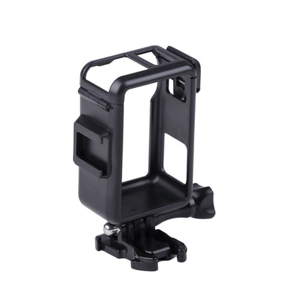 For DJI Osmo Action 3 Vertical Plastic Protective Frame Cage with Cold Shoes (Black) by bashfashion