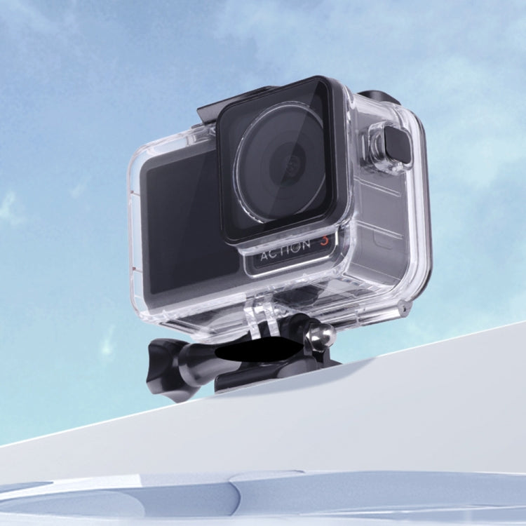 For DJI Osmo Action 3 / 4 Touch Screen 5m Underwater Waterproof Housing Diving Case (Transparent) by bashfashion